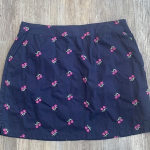 Izod floral embroidered golf skort